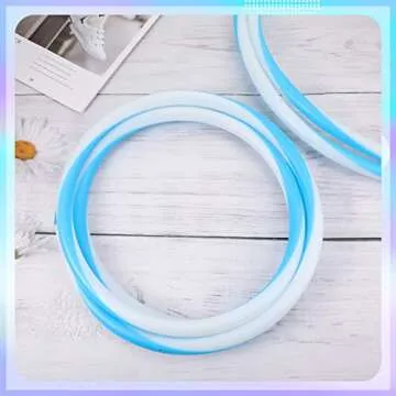 Jerify 4 Pack LED Hoop Light up LED Glowing Lights Fitness Exercise Hoops 10 Color Changing Exercise Glowing Hoop for Dance Dark Fitness(23 Inch)