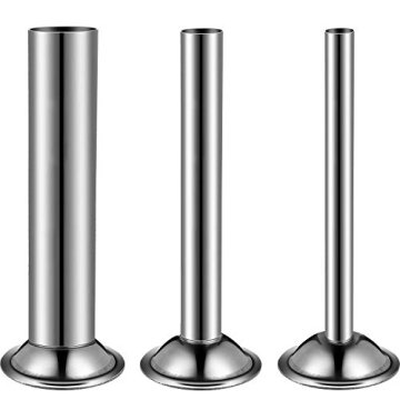 3 Pieces Sausage Stuffer Tubes - Quality Stainless Steel for Size 5 Meat Grinders
