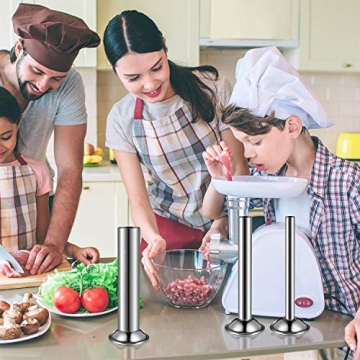 Durable 3-Piece Stainless Steel Sausage Stuffer Tubes