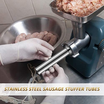 Durable 3-Piece Stainless Steel Sausage Stuffer Tubes