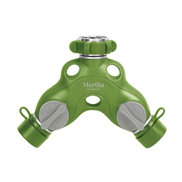 Martha Stewart MTS-TA2M Heavy-Duty Garden Hose Y-Splitter for Effortless Watering