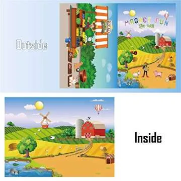 Magnetic Portable Playboard Farm Life for Creative Play