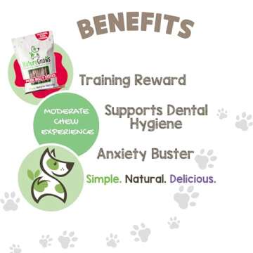 Nature Gnaws Extra Thin Pork Bully Sticks for Small Dogs 5-6" (15 Count) - Long Lasting for Light Chewers and Puppies - Natural Bacon Dog Chew Treats