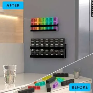 Pill Organizer 4 Times a Day - 7 Day Medication Holder
