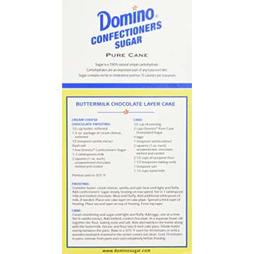 Domino Confectioners 10-x Powdered Sugar, 1 Pound Box (Pack of 2)