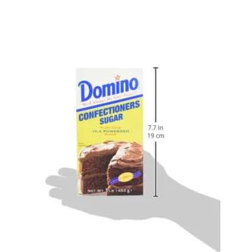 Domino Confectioners 10-x Powdered Sugar, 1 Pound Box (Pack of 2)