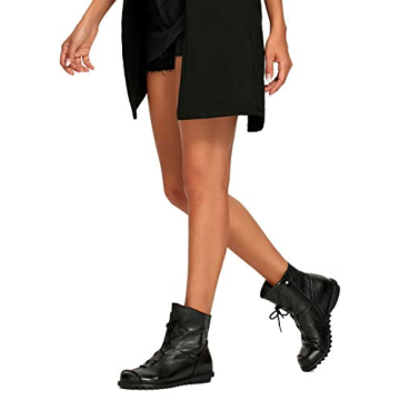 Clarsunny Women's Leather Casual Soft Flat Boots