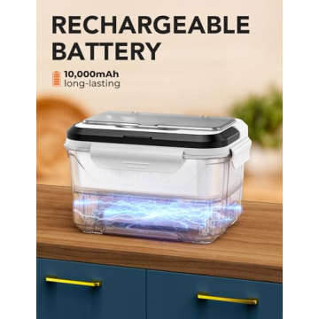 EAST OAK Cordless Electric Lunch Box with Timer Function for Adults