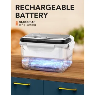 EAST OAK Cordless Electric Lunch Box with Timer Function for Adults