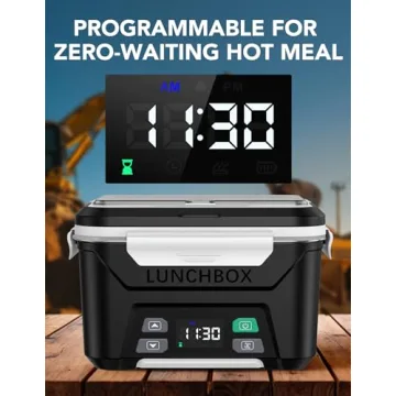 EAST OAK Cordless Electric Lunch Box with Timer Function for Adults
