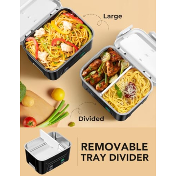 EAST OAK Cordless Electric Lunch Box with Timer Function for Adults