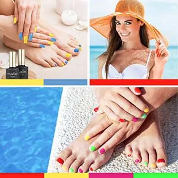 Covacure 12 Pcs Gel Nail Polish Set for Vibrant Nails
