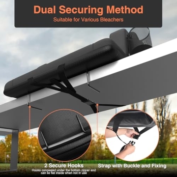 Heated Stadium Seats with Back Support - Comfort on the Go