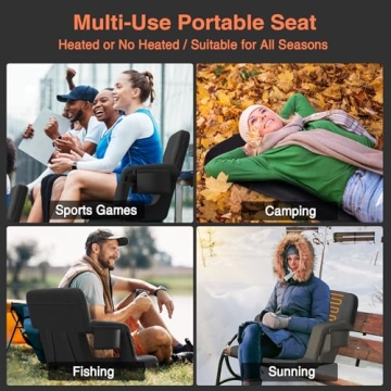 Heated Stadium Seats with Back Support - Comfort on the Go