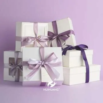 Elegant HUIHUANG Lilac Satin Ribbons for All Occasions
