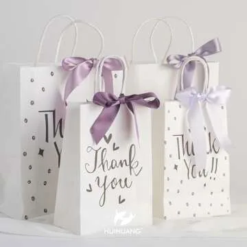 Elegant HUIHUANG Lilac Satin Ribbons for All Occasions