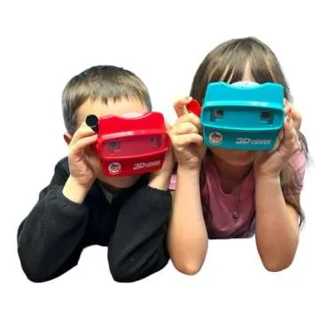 WARM FUZZY Toys 3D Viewfinder (Farm) - Viewfinder for Kids & Adults, Classic Toys, Slide Viewer, 3D Reel Viewer, Retro Toys, Vintage Toys with 3 Reels - Contains 21 High Definition 3D Images