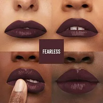 Maybelline Super Stay Vinyl Ink Liquid Lipstick, Fearless, Brown