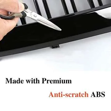 Stylish Qitian F10 Grilles for BMW 5 Series - Glossy Black