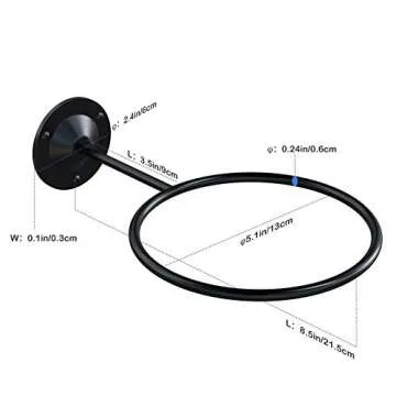 S SUCHEK Basketball Holder Wall Mount, Ball Holder Wall Mount, Ball Display Wall Storage for Basketb...