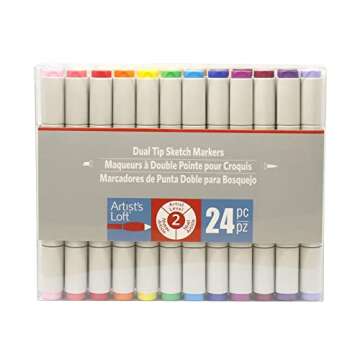 Artist's Loft Sketch Markers - 24 Assorted Colors