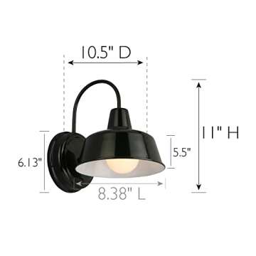 Design House Mason Barn Light - Stylish Indoor/Outdoor Wall Light Fixture