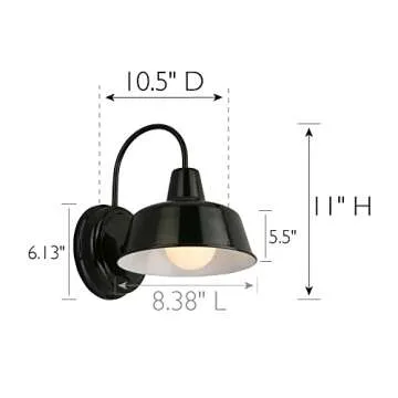 Design House Mason Barn Light - Stylish Indoor/Outdoor Wall Light Fixture