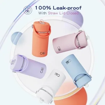 OISIZ Kids Water Bottle 14oz, Leakproof & Insulated