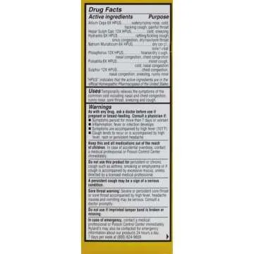 Hyland's Naturals Kids Cold & Cough, Daytime Cough Syrup Medicine for Kids Ages 2+, Decongestant, Sore Throat & Allergy Relief, Natural Treatment for Common Cold Symptoms, 4 Fl Oz (Pack of 2)