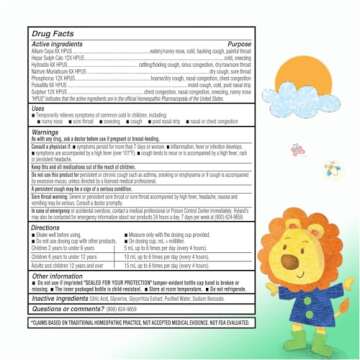 Hyland's Naturals Kids Cold & Cough, Daytime Cough Syrup Medicine for Kids Ages 2+, Decongestant, Sore Throat & Allergy Relief, Natural Treatment for Common Cold Symptoms, 4 Fl Oz (Pack of 2)