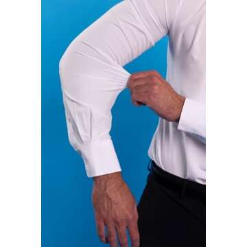 &COLLAR Athletic Fit Long Sleeve Performance Men's Dress Shirt White S