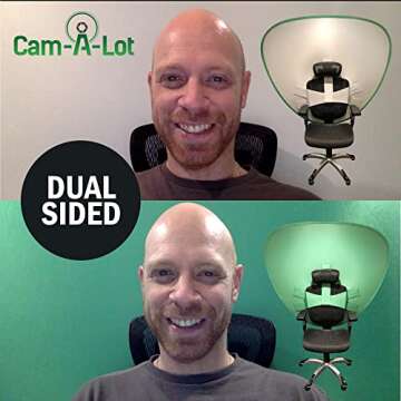 Portable Dual Sided Green Screen for Zoom and Streaming