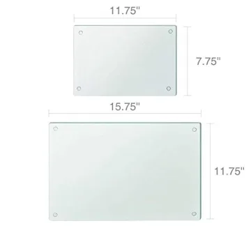 Murrey Home Tempered Glass Cutting Boards for Stylish Kitchens