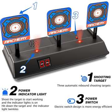 Electric Reset Nerf Shooting Target for Kids