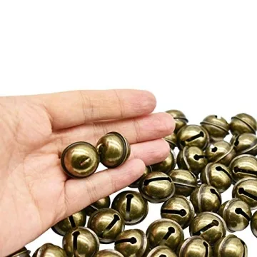Maydahui 50 PCS Vintage Jingle Bells for Crafting Decoration