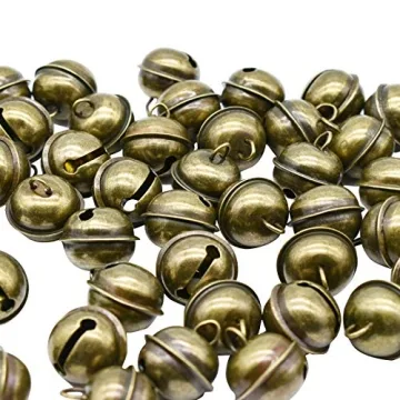 Maydahui 50 PCS Vintage Jingle Bells for Crafting Decoration