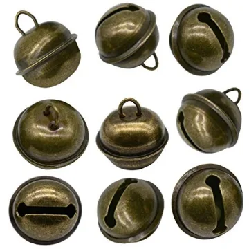 Maydahui 50 PCS Vintage Jingle Bells for Crafting Decoration