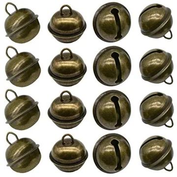 Maydahui 50 PCS Vintage Jingle Bells for Crafting Decoration