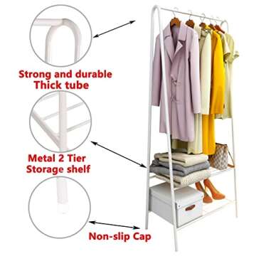 Mivnue Clothes Rack - Heavy Duty & Stylish Storage Solution
