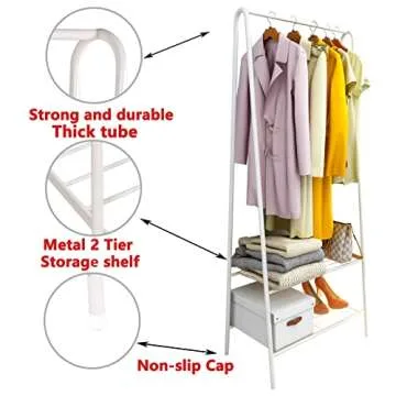 Mivnue Clothes Rack - Heavy Duty & Stylish Storage Solution