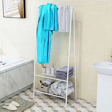 Mivnue Clothes Rack - Heavy Duty & Stylish Storage Solution