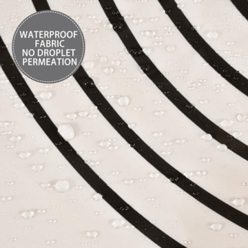 GKLEASG Boho Mid Century Shower Curtain for Modern Bathrooms