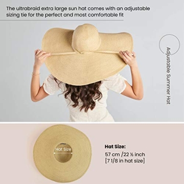 Stylish San Diego Ultrabraid Extra Large Brim Sun Hat