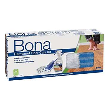 Bona Hardwood Floor Care Kit - Premium Cleaning Solution for Wood Floors
