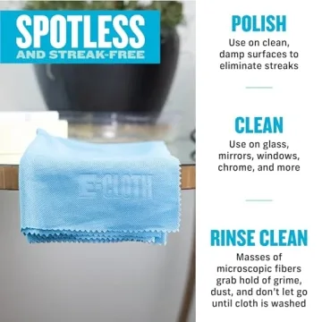 E-Cloth Polishing Microfiber Cloths for Cleaning and Shine