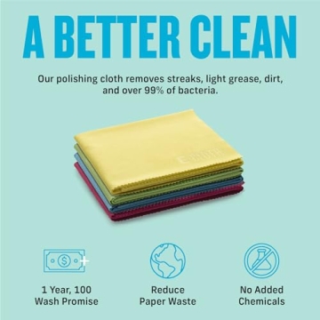 E-Cloth Polishing Microfiber Cloths for Cleaning and Shine