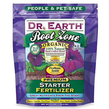 Dr. Earth 701P Organic 2 Starter & Transplant Fertilizer Poly, 4-Pound