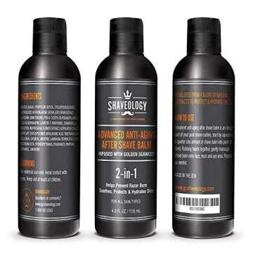 Aftershave for Men - Advanced After Shave 2-in-1 Anti-Aging Skin Care Aftershave Balm for Men Natural Moisturizer After Shave for Men's Shaving - Eliminates Razor Burn, Bumps, Rashes and Ingrown Hair