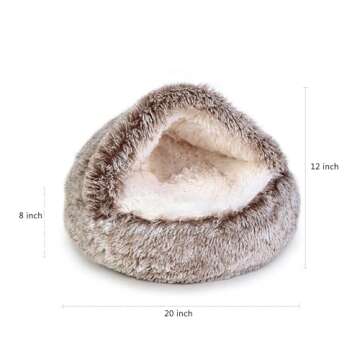 Jincheng Plush Calming Donut Dog Bed, Medium, Polyvinyl Chloride, 32 in x 32 in