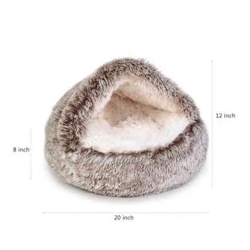 Jincheng Plush Calming Donut Dog Bed, Medium, Polyvinyl Chloride, 32 in x 32 in